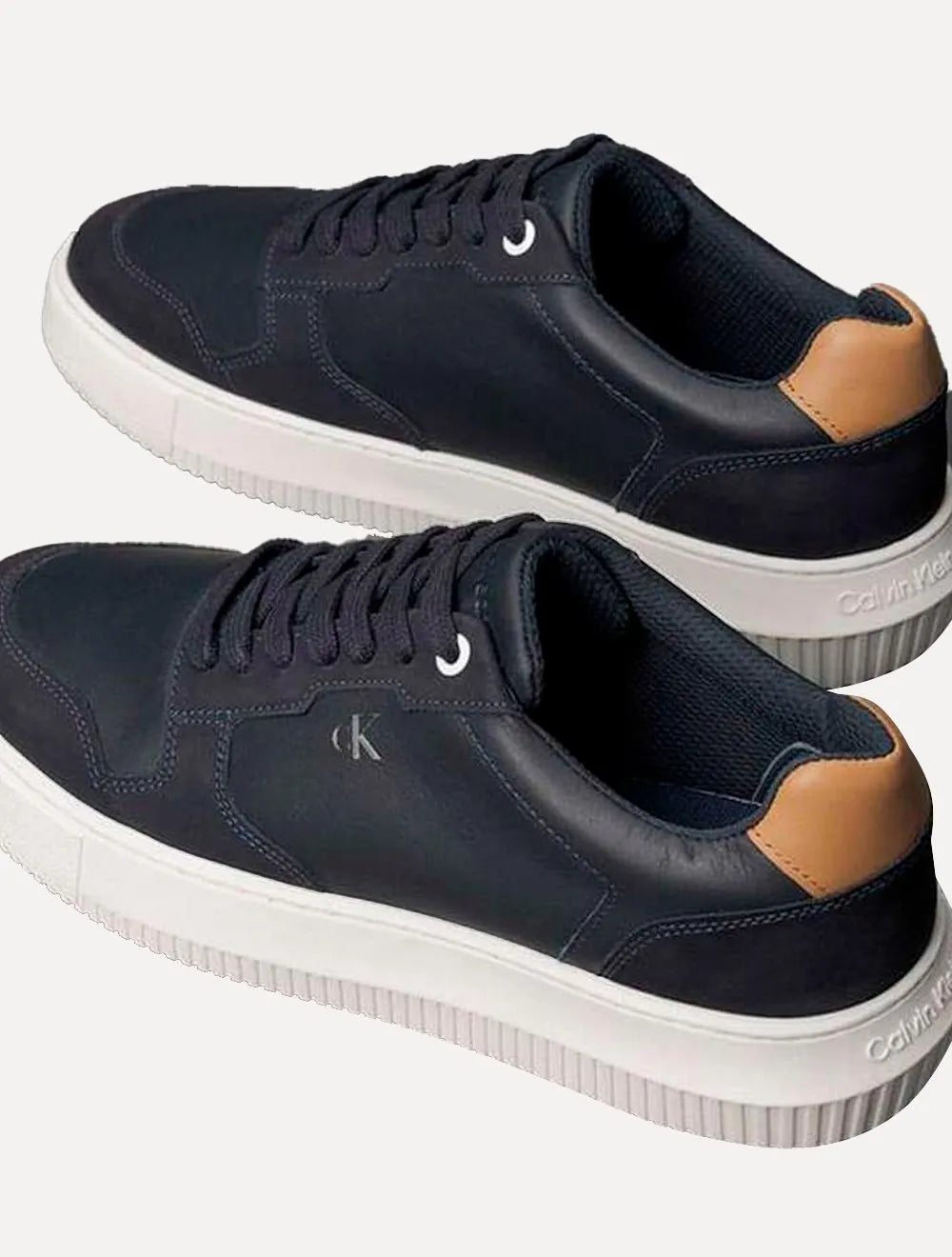 Tênis Calvin Klein Jeans Masculino Baixo Chunky Layers Azul Marinho