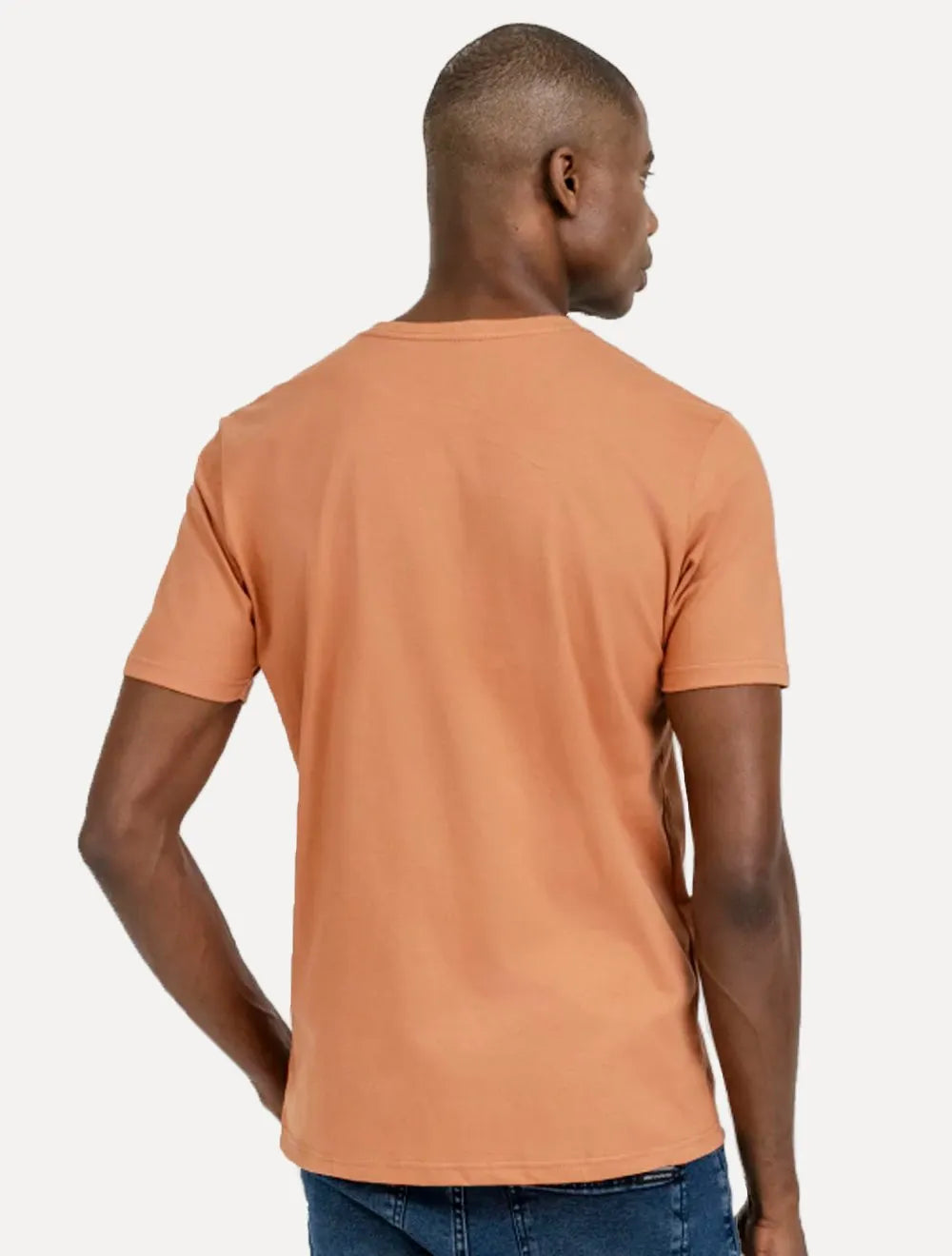 Camiseta King & Joe Masculina Basic Light Logo Salmão