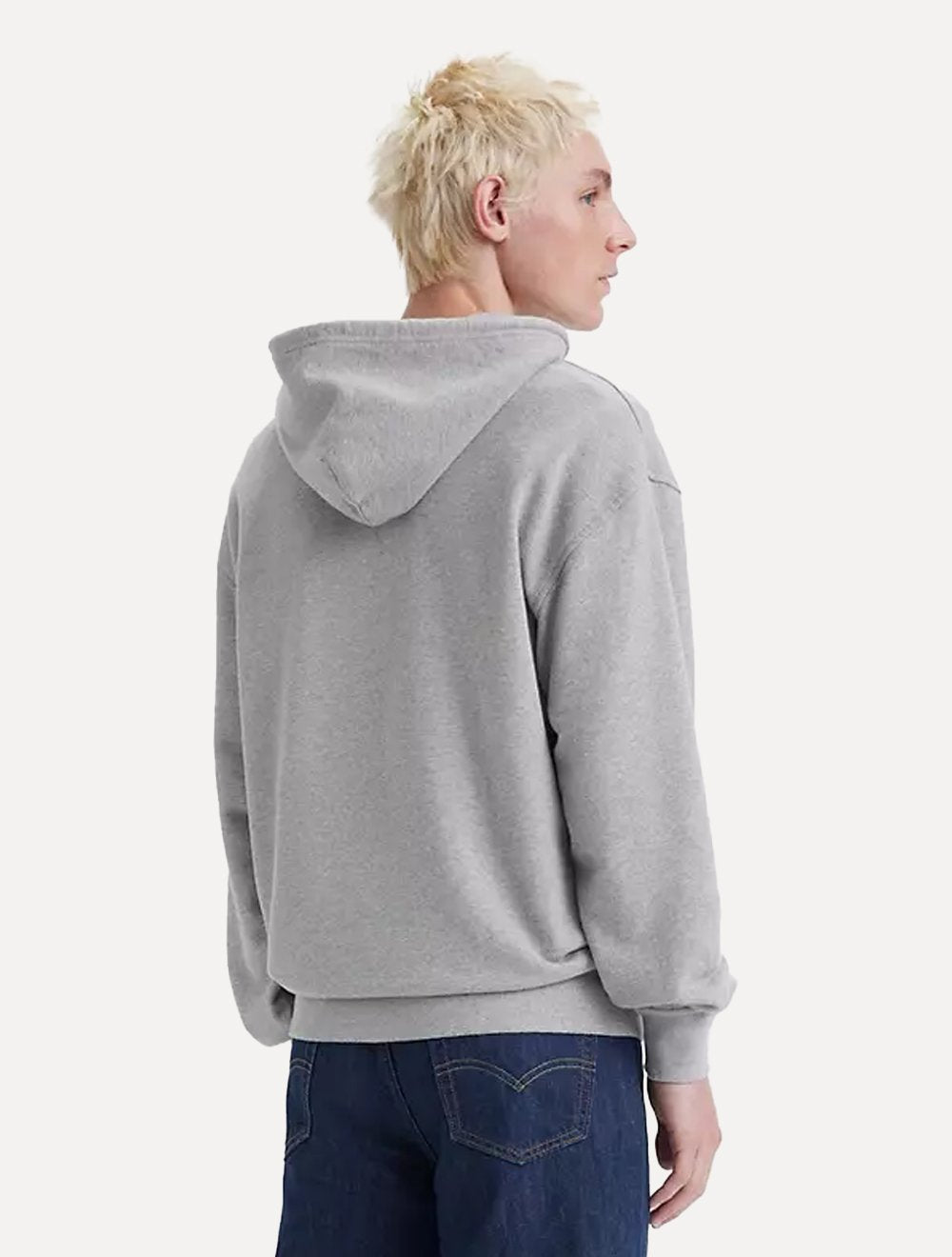 Moletom Levis Masculino Relaxed Chrome Graphic Cinza Mescla