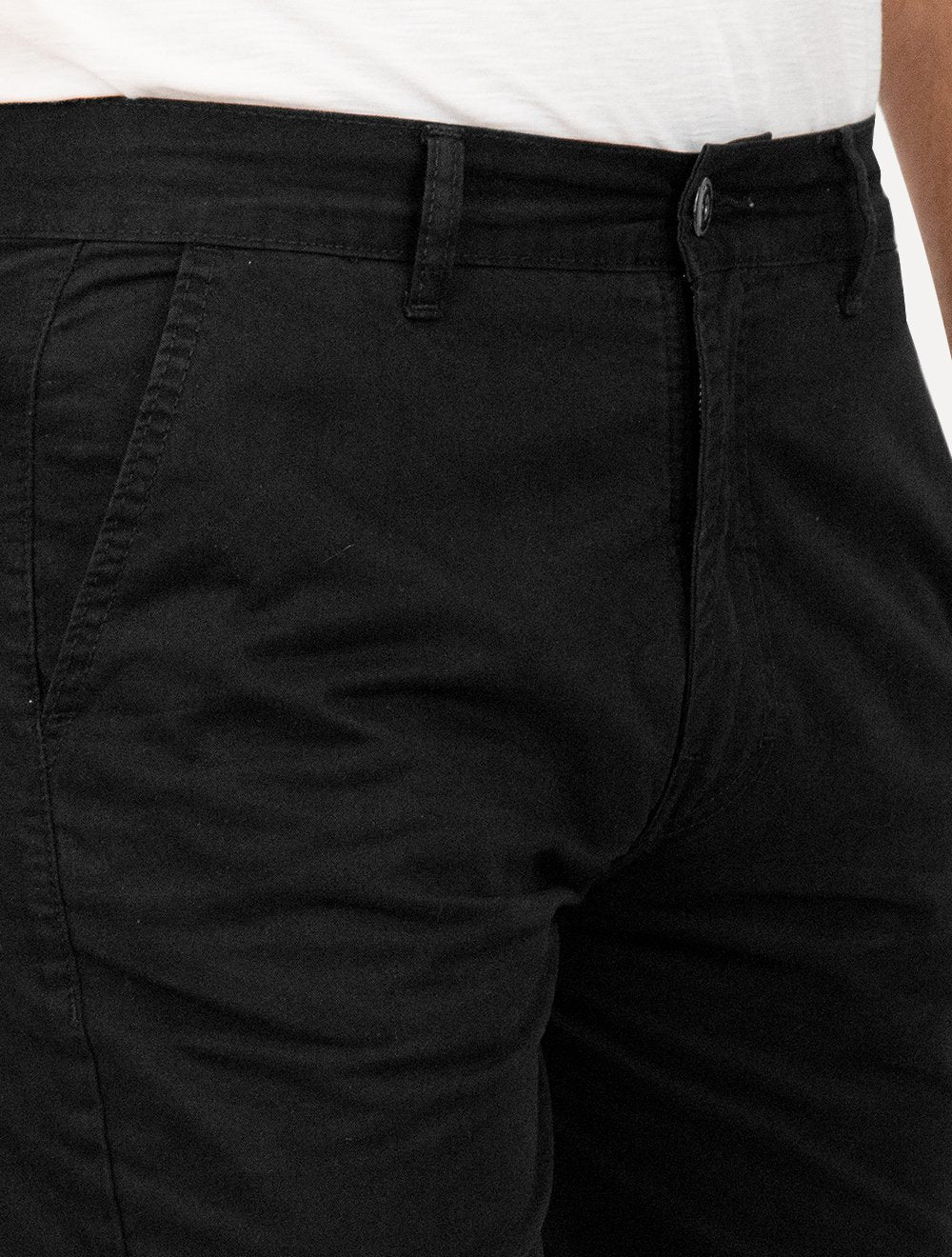 Bermuda Ellus Masculina Sarja Classic Color Twill Zetex Preta