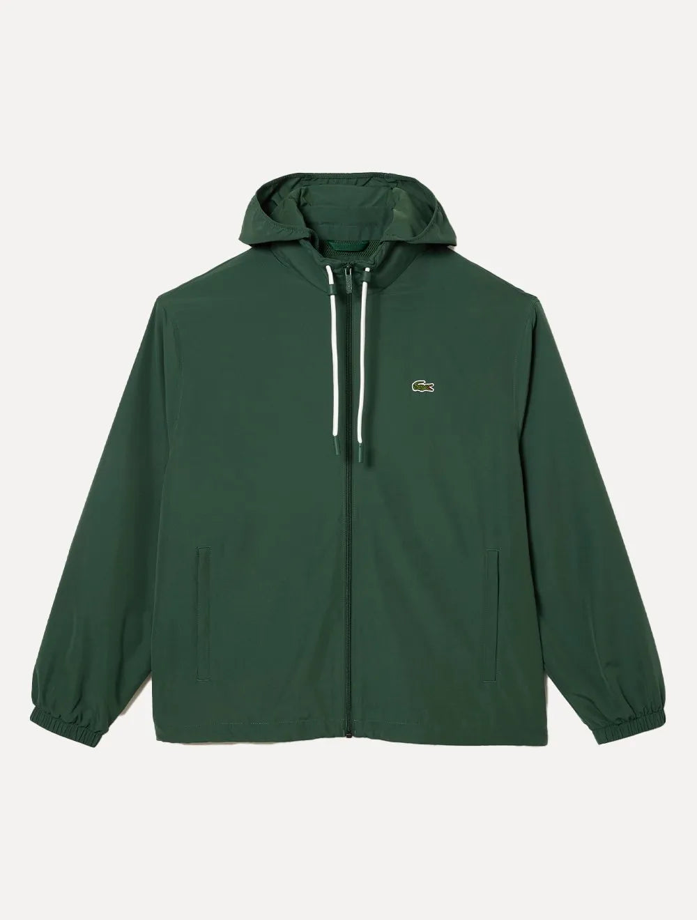 Jaqueta Lacoste Masculina Hoodie Curta Impermeável Verde