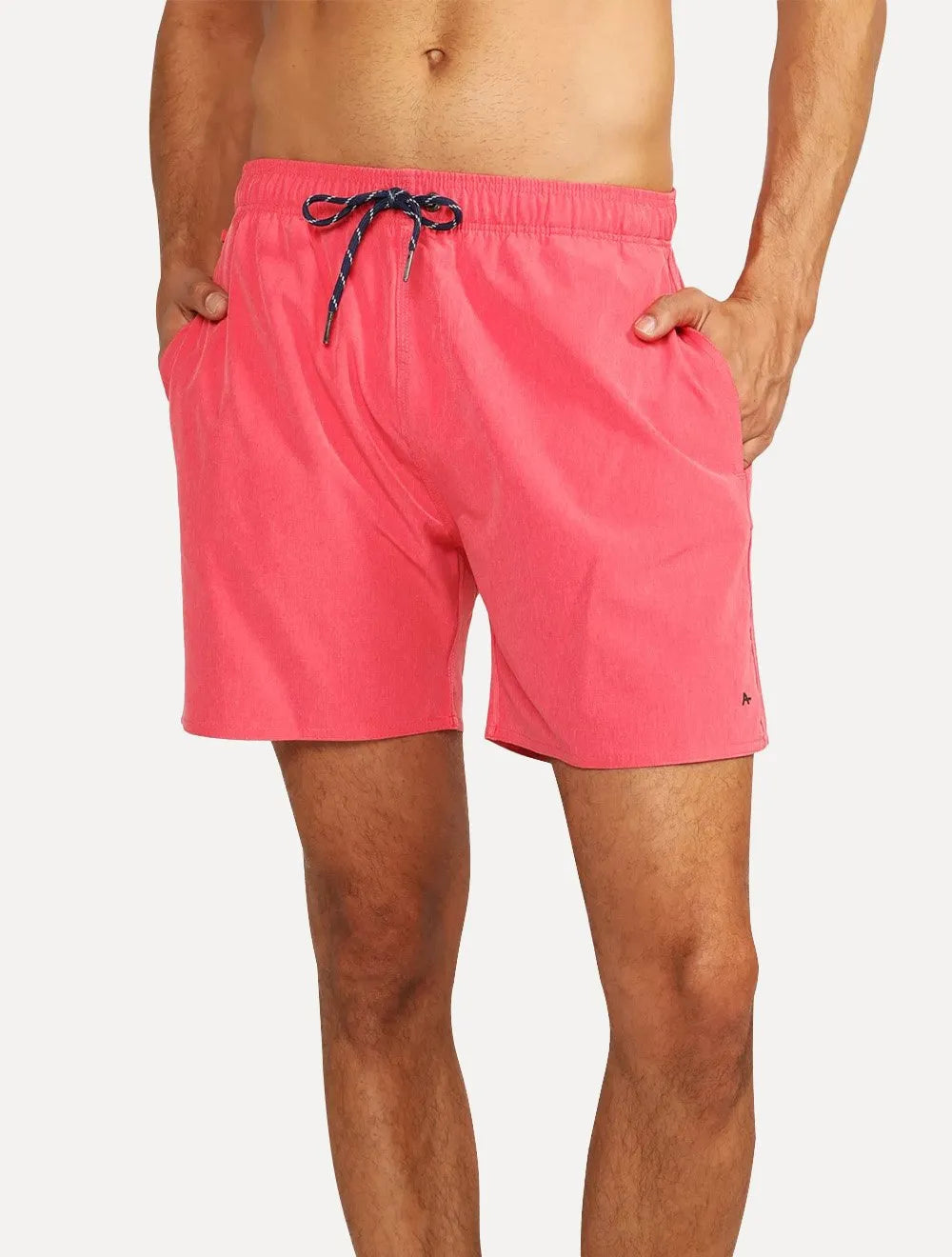 Short Aramis Masculino D'Água Elastico Melange Rosa Mescla