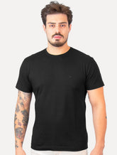 Camiseta Aramis Masculina Basic 3D Rubber Logo Preta