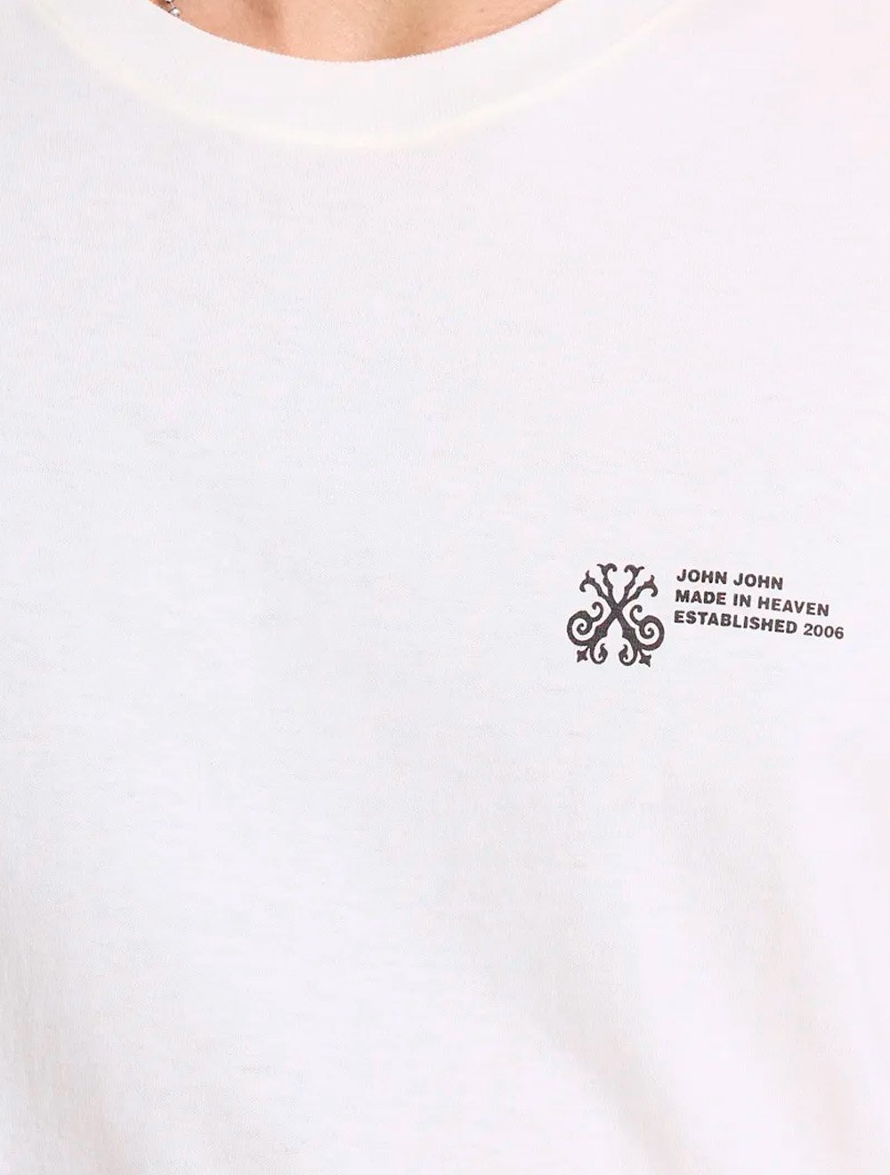 Camiseta John John Masculina Regular Fit Established 2006 Off White