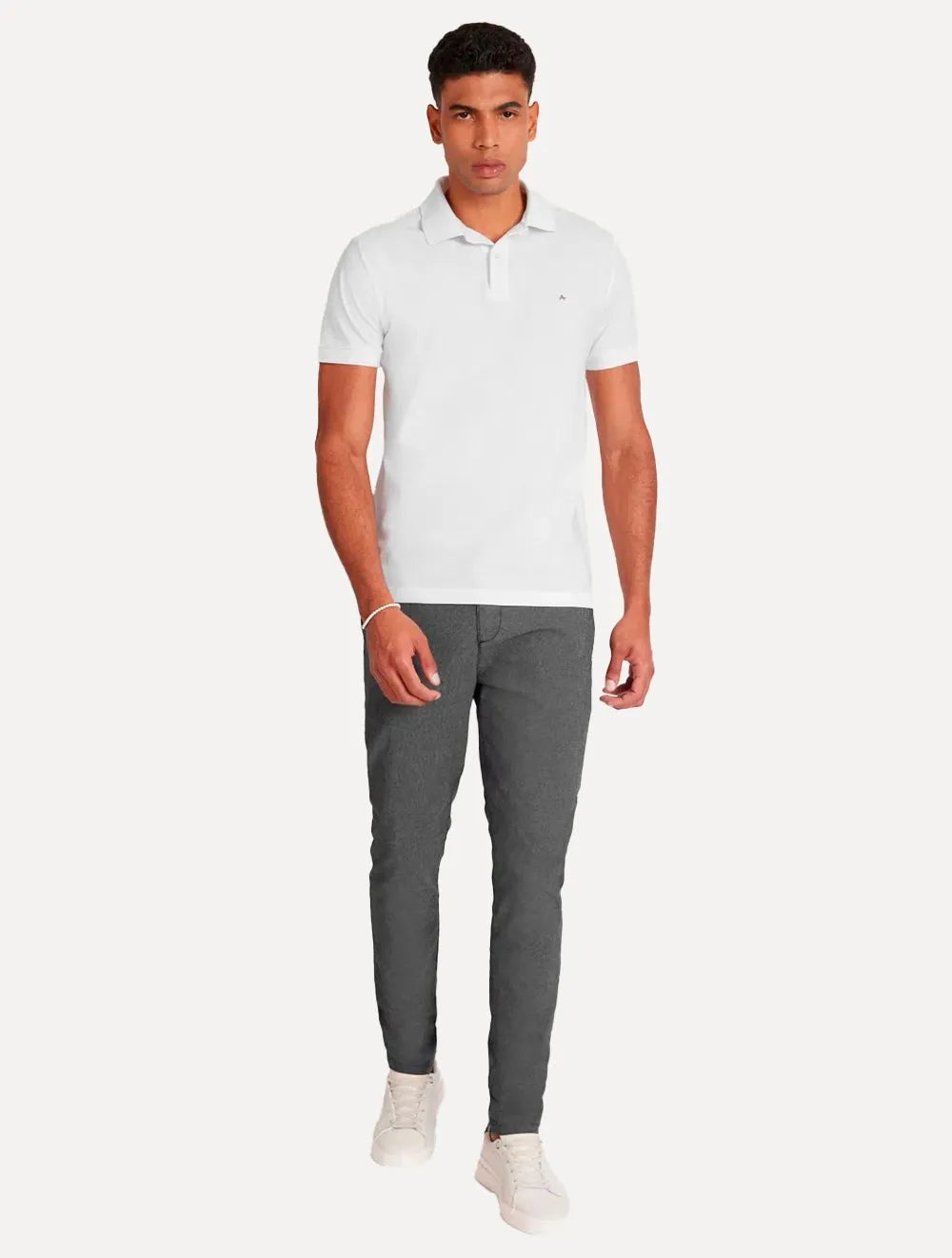 Polo Aramis Masculina Basic Piquet Branca