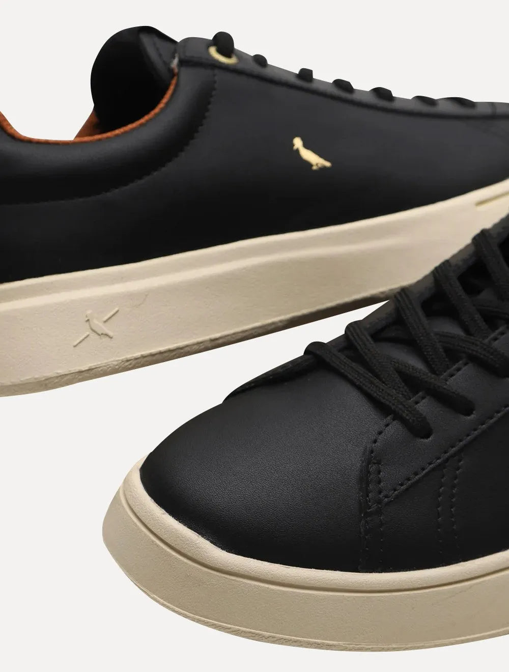 Tênis Reserva Masculino Couro Winner Gold Logo Preto
