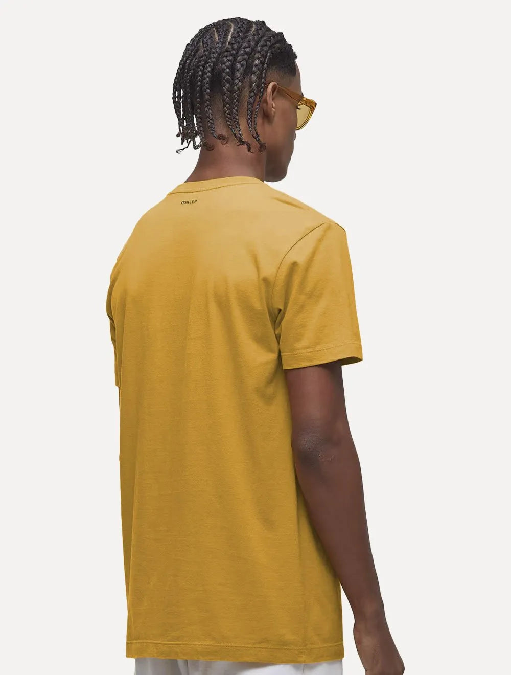 Camiseta Osklen Masculina Slim Vintage Arpoador Sunshine Amarelo Escuro