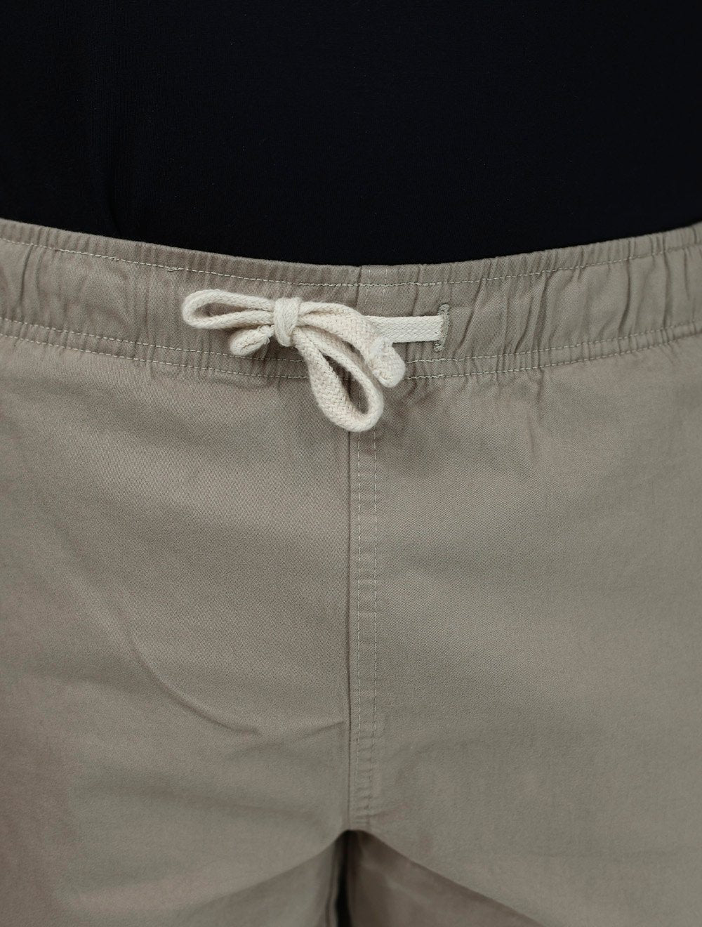 Short King & Joe Masculina Sarja Flex Twill Peach Cáqui Escuro