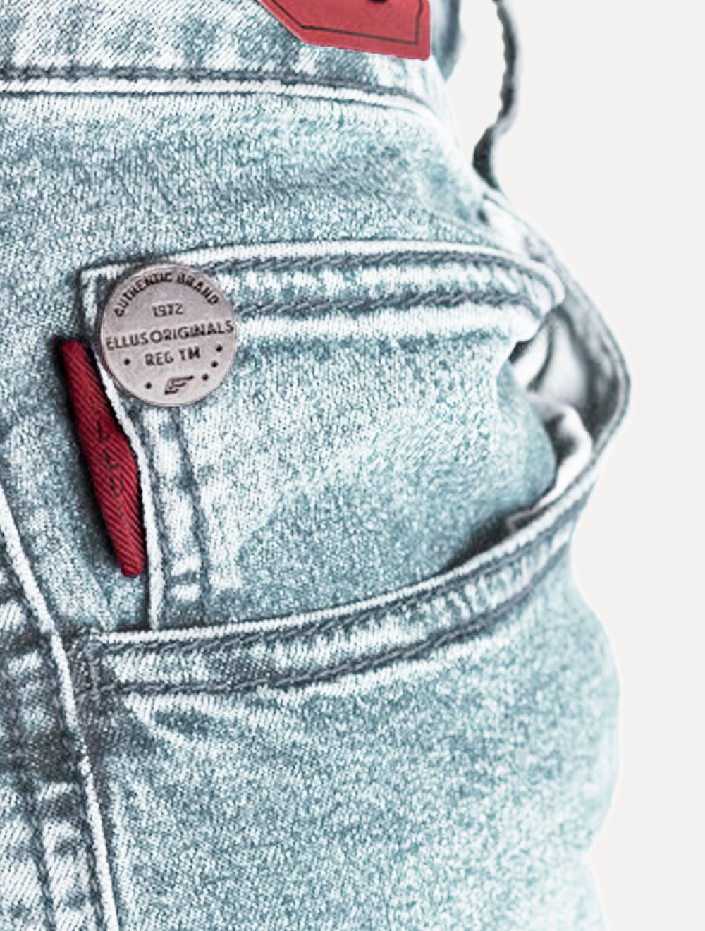 Calça Ellus Jeans Masculina Skinny First Blue 5 Pockets Azul Claro