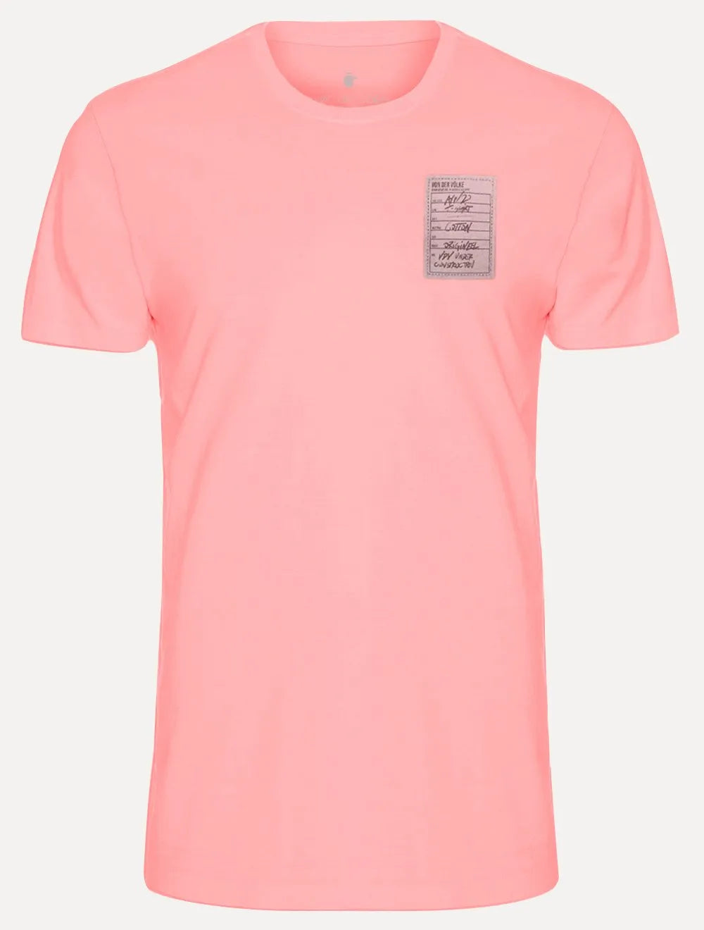 Camiseta Von der Volke Masculina Origineel Tag Rosa