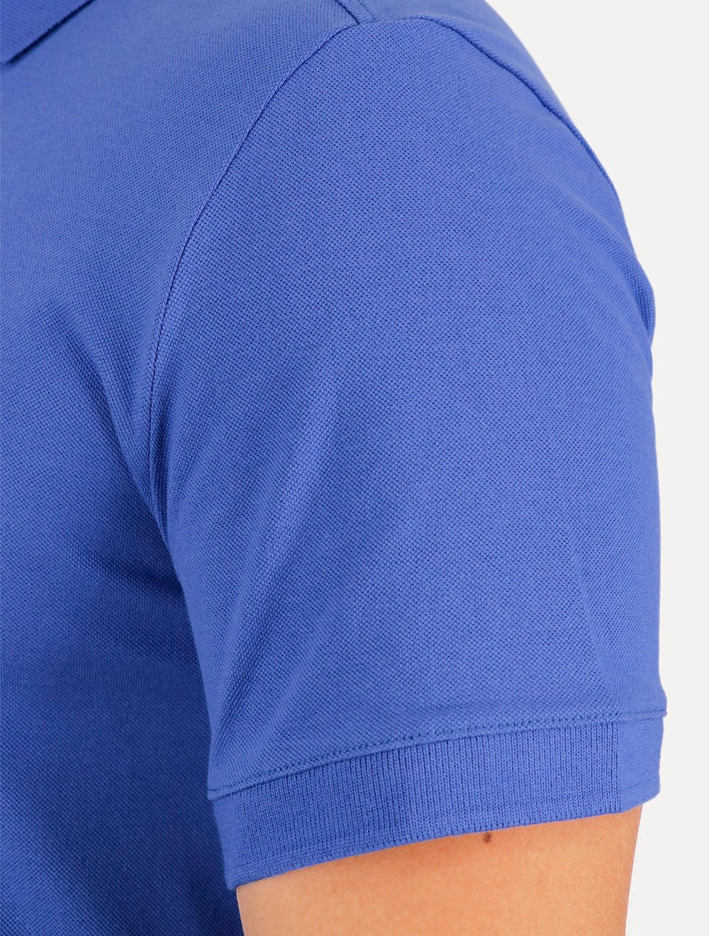 Polo Tommy Jeans Masculina Piquet Regular Placket Azul Royal