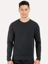 Blusa Aramis Masculina Tricot Gola Careca Grafite Mescla