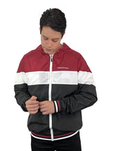 Jaqueta Aeropostale Masculina Corta-Vento Lettering Colors Vermelho/ Preto