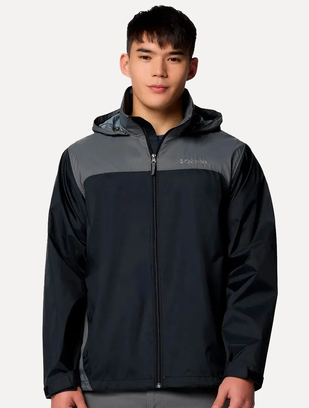 Jaqueta Columbia Masculina Glennaker Lake II Rain Preto / Cinza