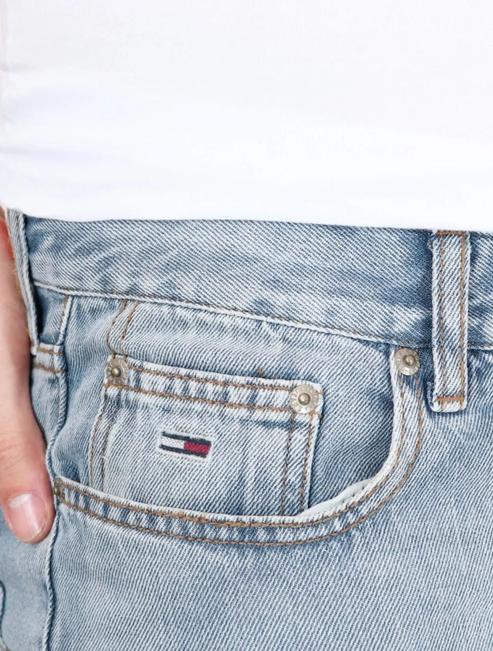 Calça Tommy Jeans Masculina Regular Straight Otis Clara