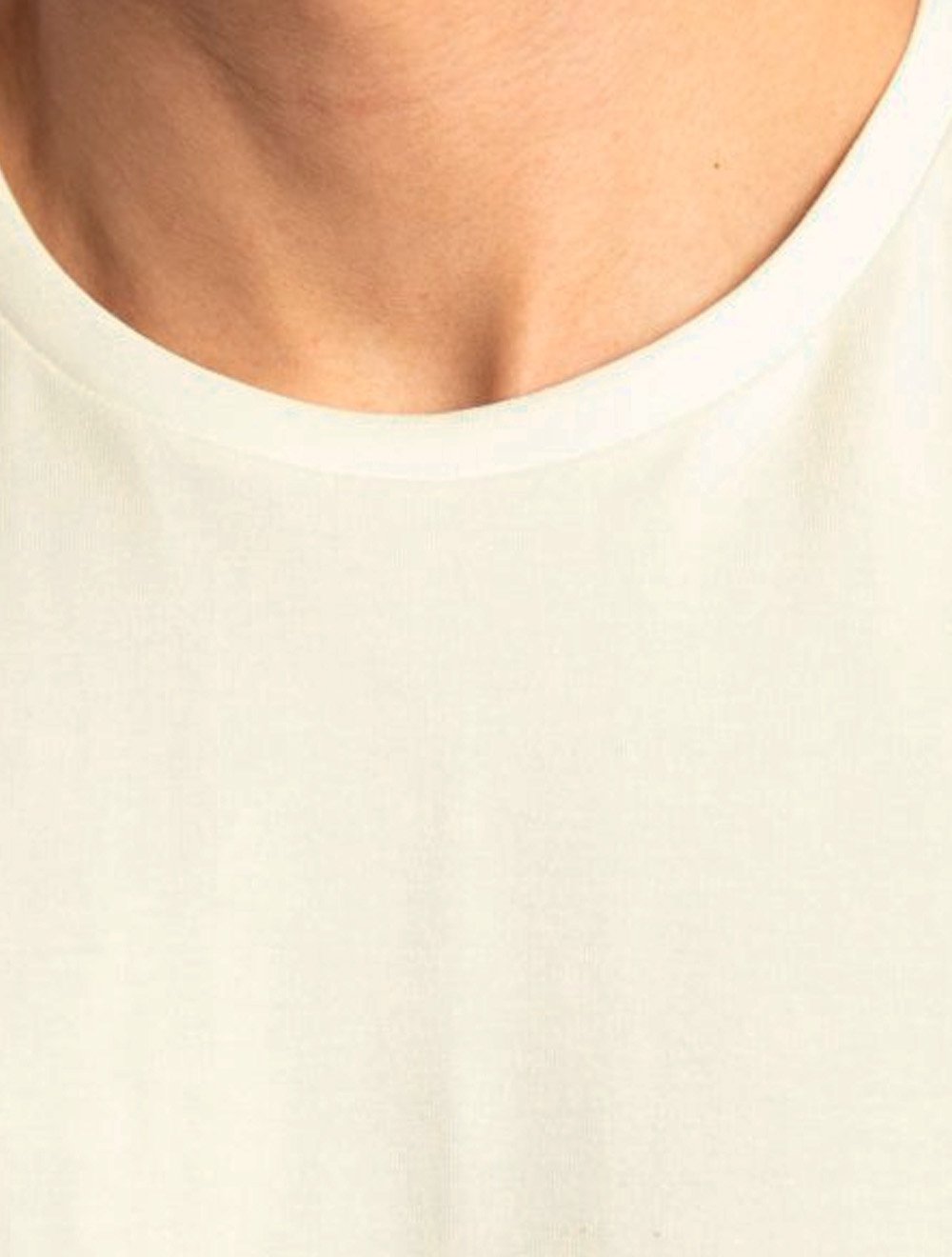 Camiseta King & Joe Masculina Cotton Premium Flex Off White
