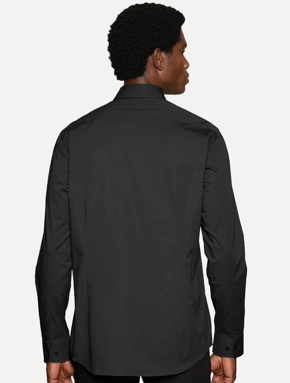 Camisa Aramis Masculina Slim Tricoline Liso Stretch Gerafite