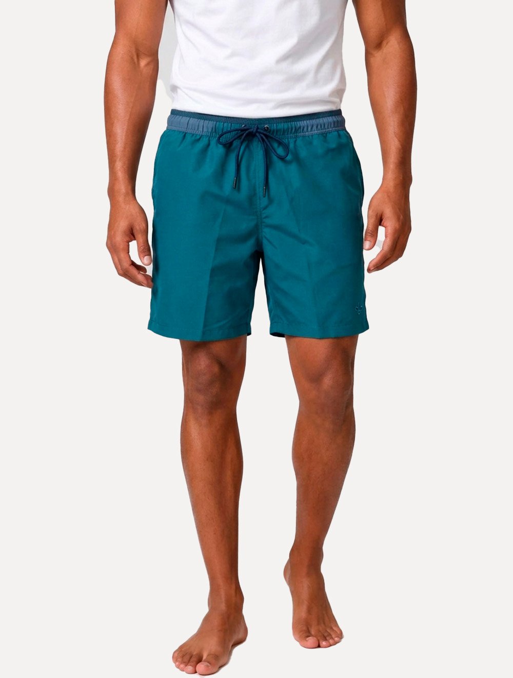 Shorts Dudalina Masculino Relax Classic Verde Turquesa