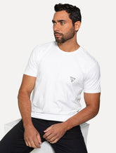 Camiseta Guess Masculina Dark Grey Icon Branca