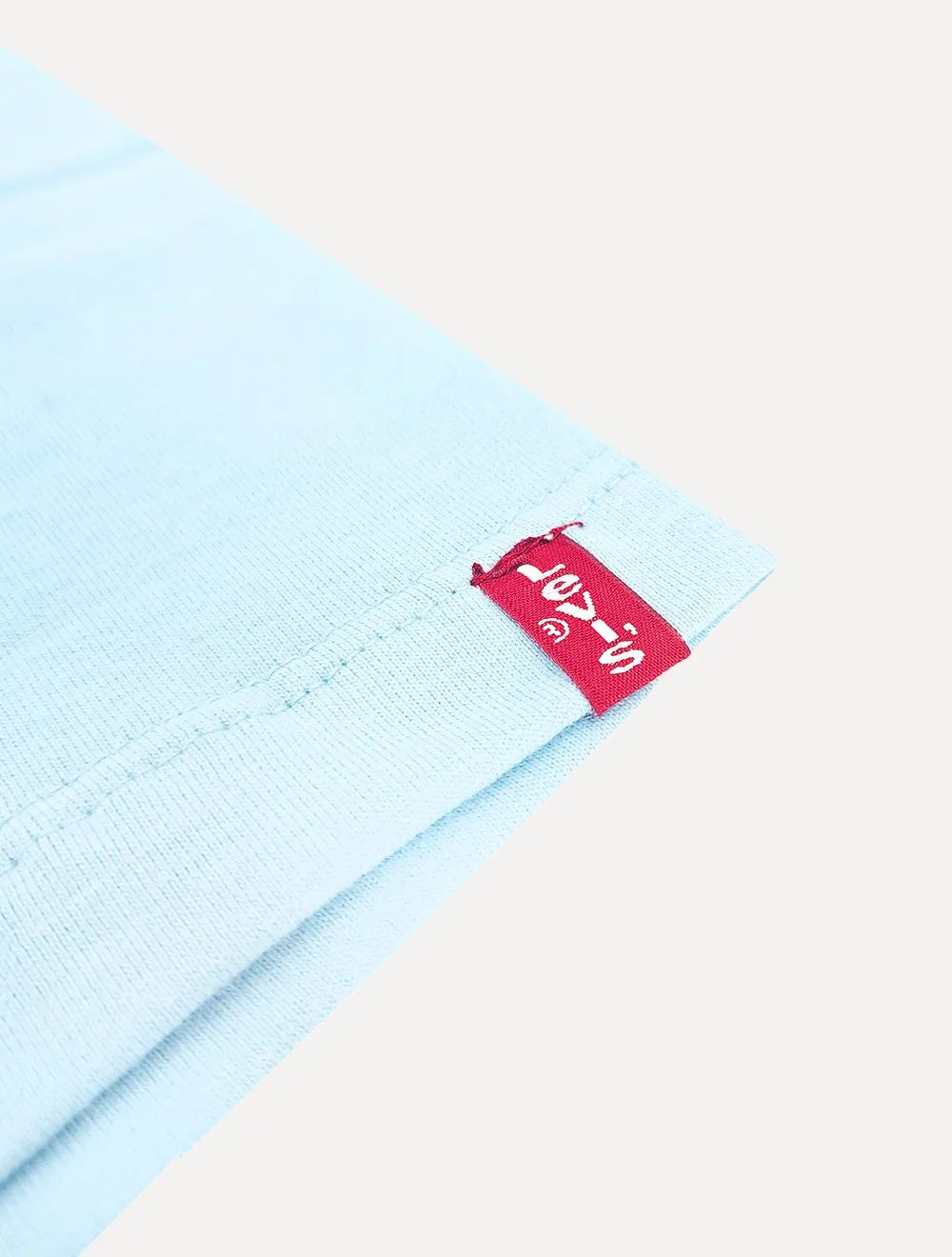 Camiseta Levis Masculina Lisa Azul Claro