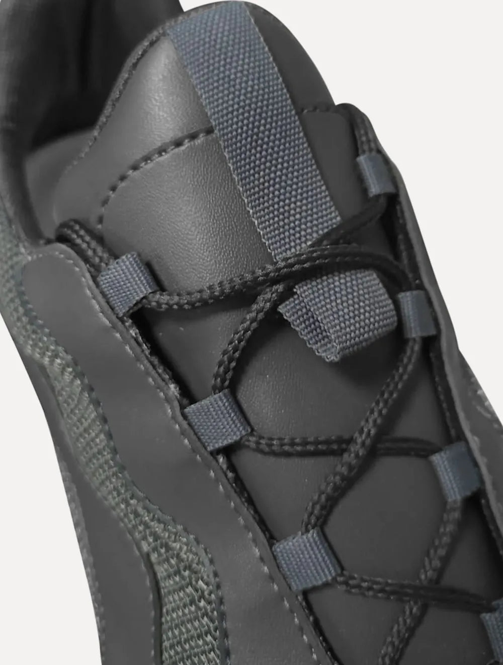 Tênis Aeropostale Masculino Casual Recortes Zig Textile Cinza Médio