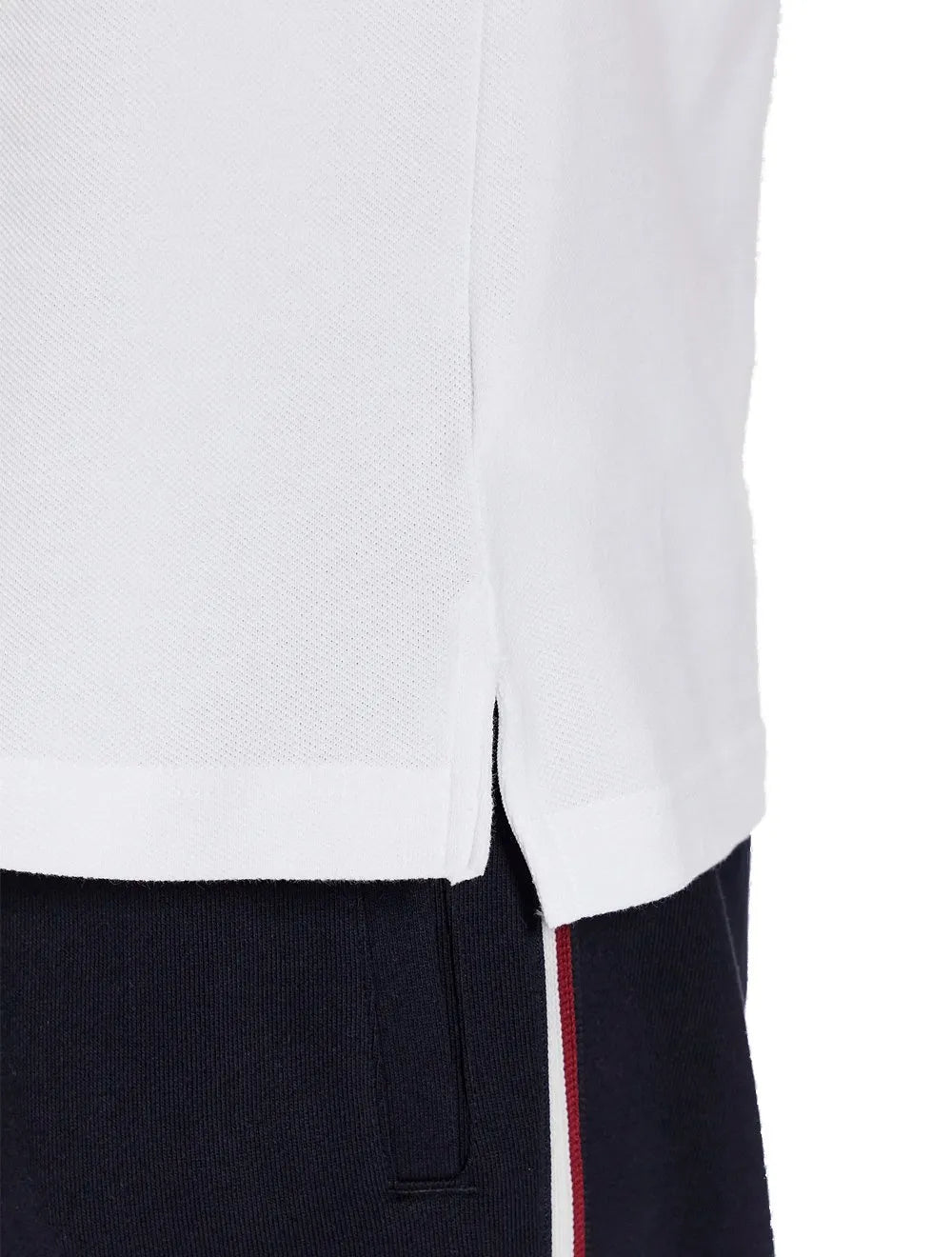 Polo Tommy Hilfiger Masculina Slim Piquet 1985 Tipped Slim Branca