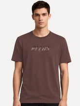 Camiseta Ellus Cotton Fine Dots Classic Marrom
