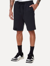 Bermuda John John Masculina Moletom Black Embossed Logo Preta