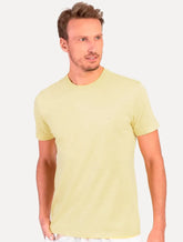 Camiseta Aramis Masculina Basic Lisa Amarelo Claro