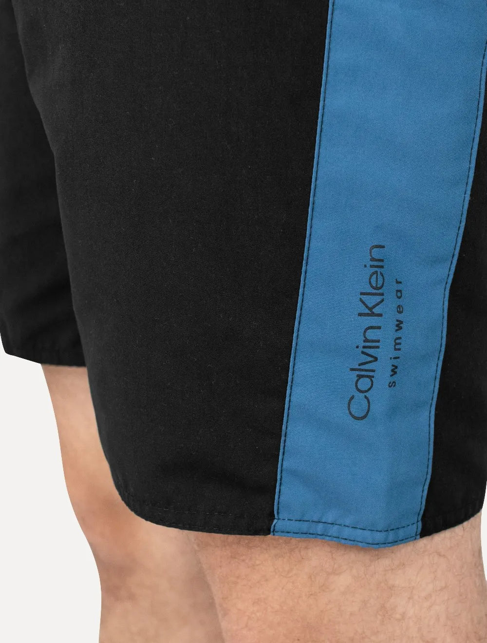 Bermuda Calvin Klein Swimwear D'Água Side Blu Sash Preta