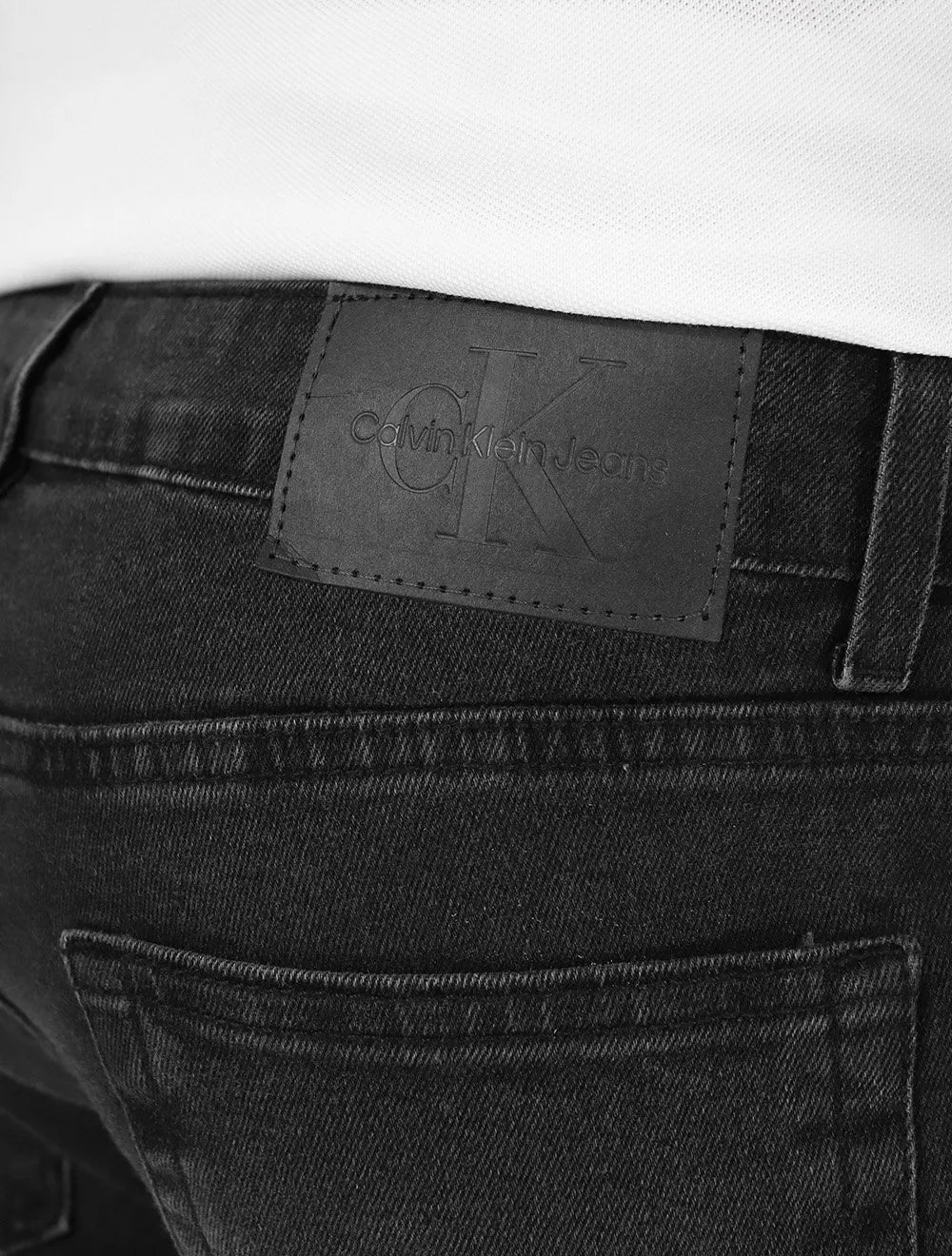 Calça Calvin Klein Jeans Masculina Super Skinny 5 Pockets Preta