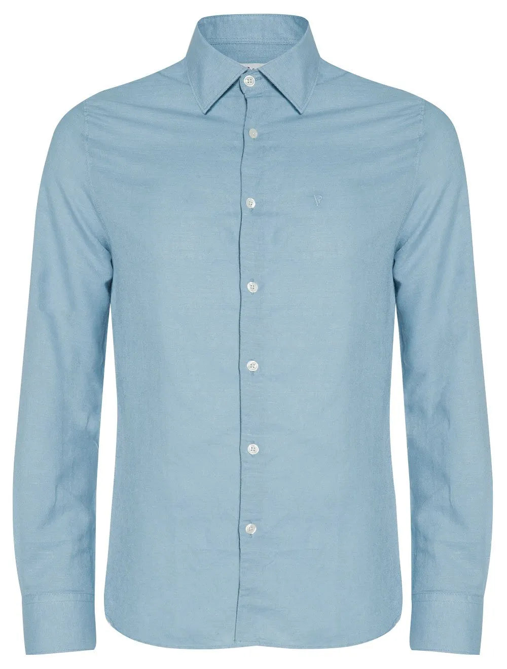 Camisa VR Masculina Casual Cotton Stretch Azul