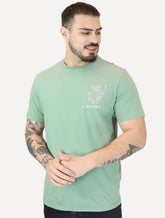 Camiseta Von der Volke Masculina Origineel Colective Art Lion Verde Claro