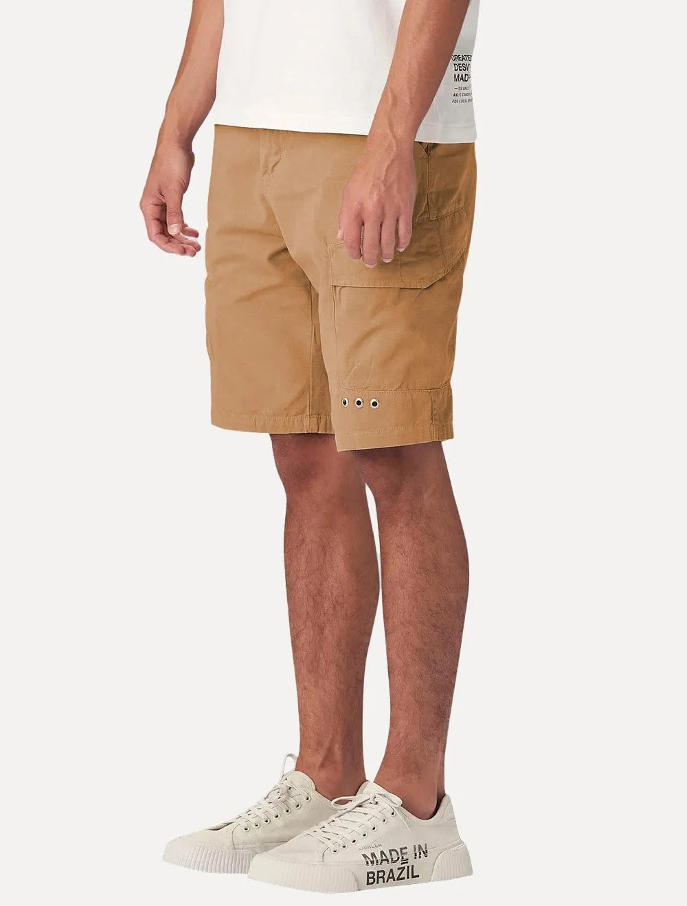 Bermuda Osklen Masculina Cargo Casual Crystal New Marrom