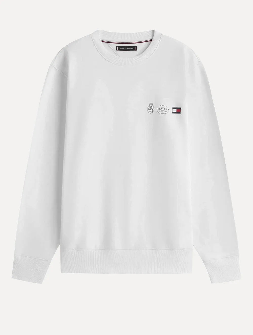 Moletom Tommy Hilfiger Masculino Treble Logos Branca