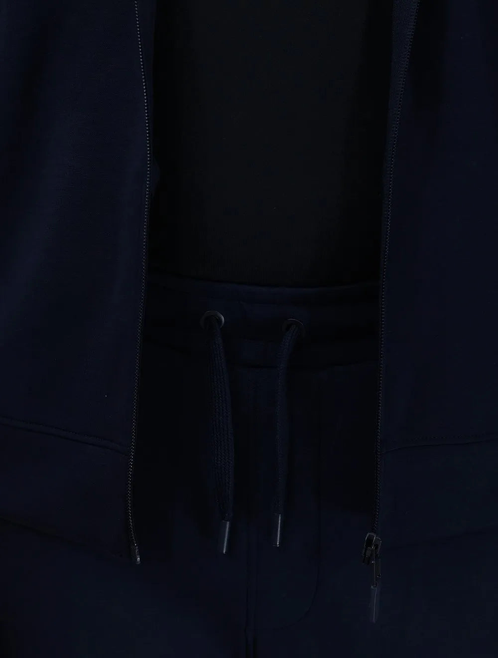 Conjunto Dixen Agasalho Moletom Jaqueta com Zíper Frontal Azul Marinho