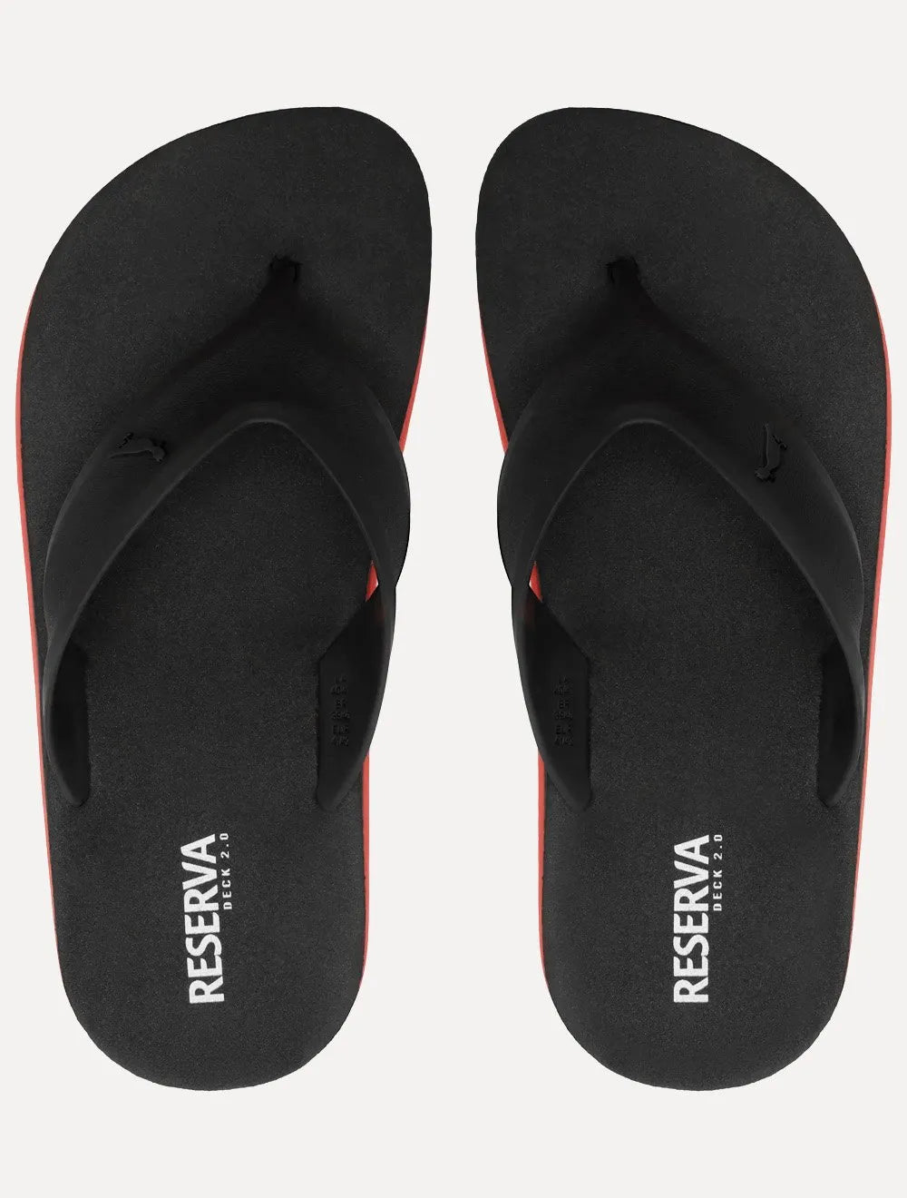 Chinelo Reserva Masculino RSV Deck Rubber Vernelho/ Preto