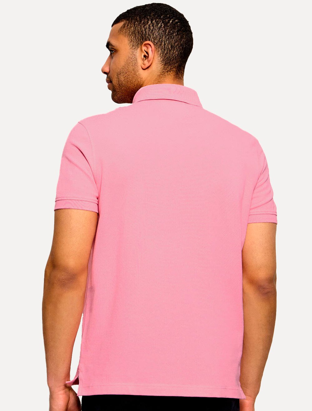 Polo Tommy Hilfiger Masculina Regular Piquet 1985 Pink Claro