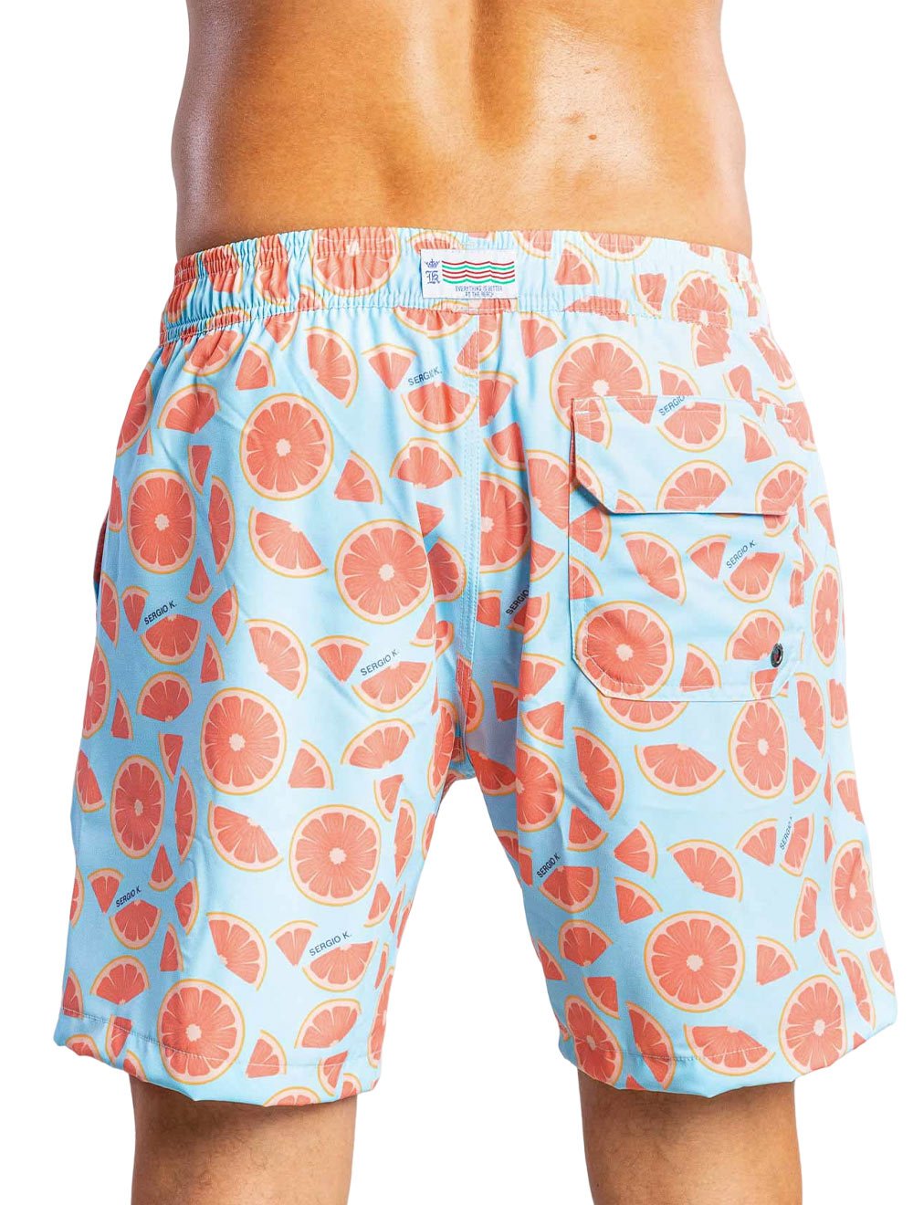 Short Sergio K Masculino D'Água Grapefruit Azul Claro