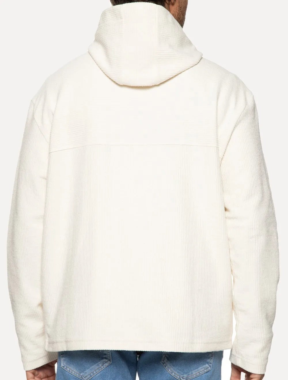 Blusa Osklen Masculina Hoodie Soft Fuzz Off-White