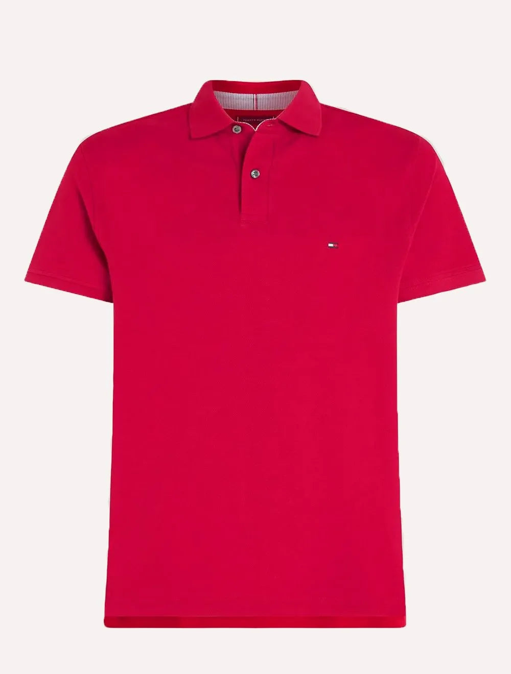 Polo Tommy Hilfiger Masculina Regular Piquet 1985 Vermelho Cereja