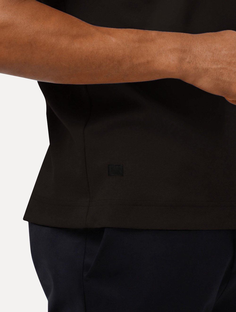 Camiseta K&J Black Premium Slim Lisa Suedine Egípcio Marrom Escuro