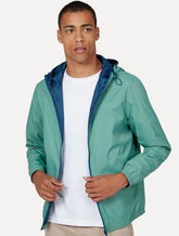 Jaqueta Dudalina Masculina Nylon Hoodie Corta Vento Color Verde Médio