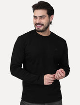 Camiseta K&J Masculina Manga Longa Premiun Suedine Egípcio Preto
