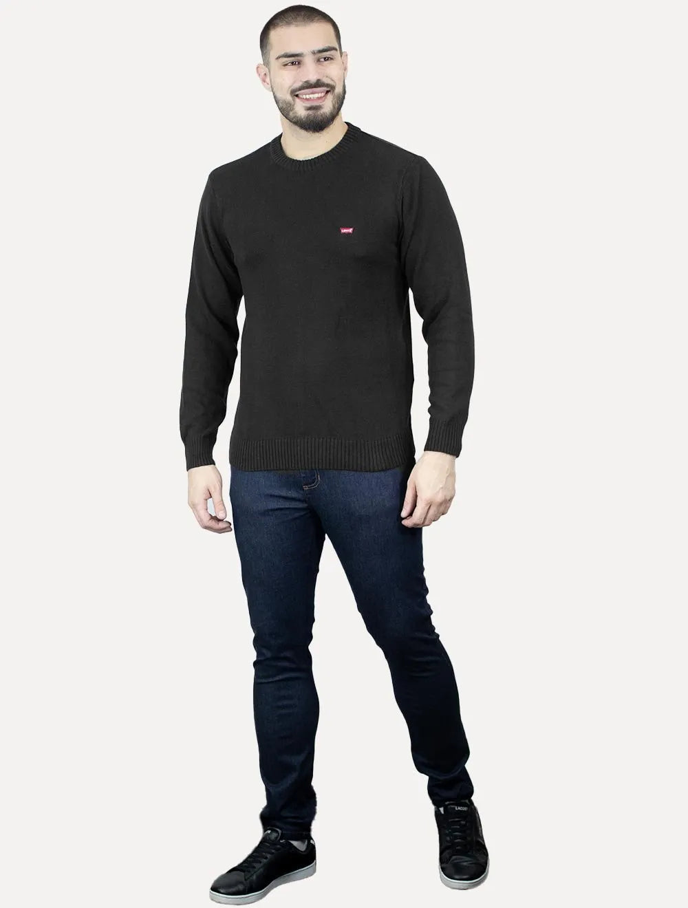 Moletom Levis Masculino Crewneck Original Housemark Preto