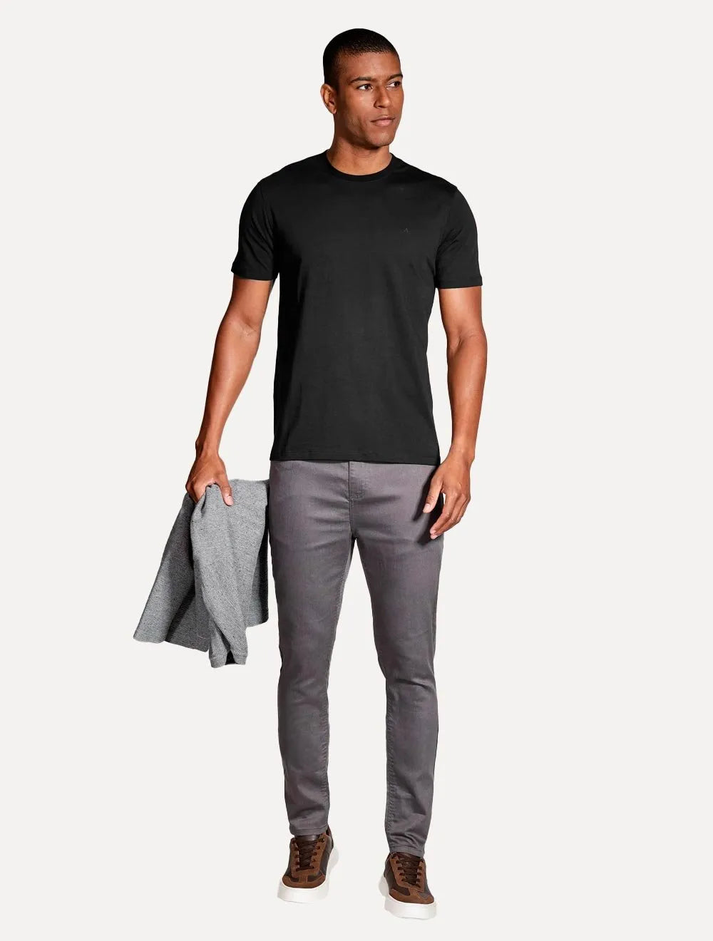Camiseta Aramis Masculina New Essencial Lisa Preto