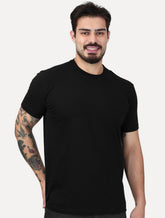Camiseta K&J Black Premium Egípcio Flex Slim Preto