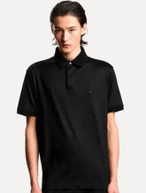 Camisa Polo Empório Armani Masculina Texturized Collar Preta