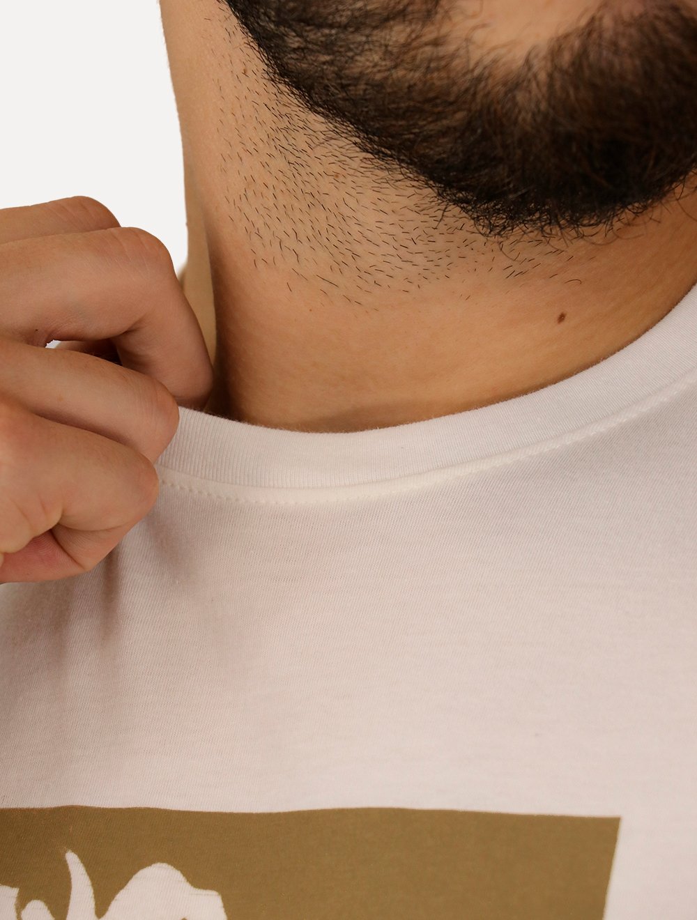 Camiseta Aramis Masculina Regular Lírio Fotografia Off-White
