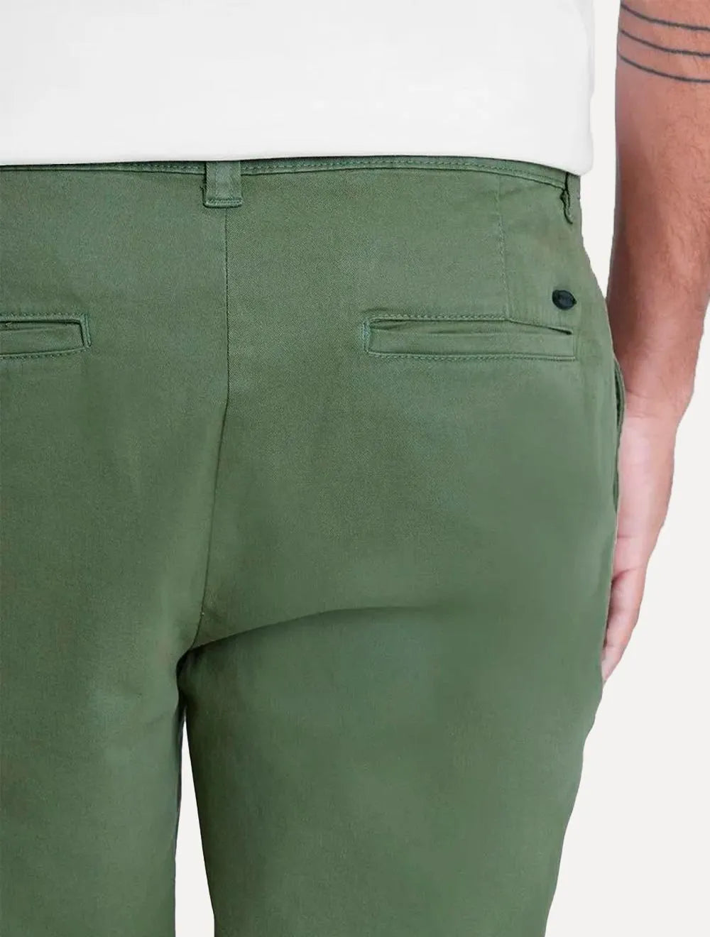 Bermuda Aramis Masculina Chino Cotton Sarja Verde Sálvia